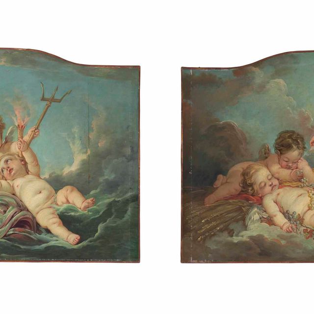 François Boucher — Аллегория воды и Аллегория Земли