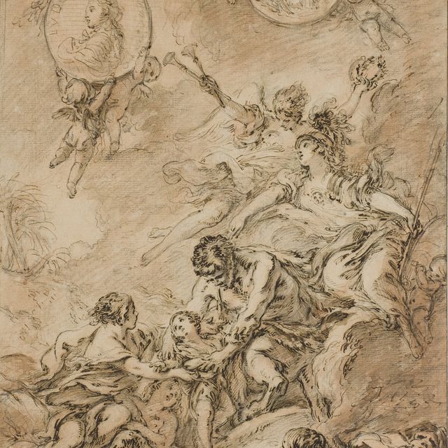 François Boucher — История воспитания Людовика XV