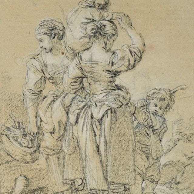 François Boucher — Двое женщин и двое сыновей