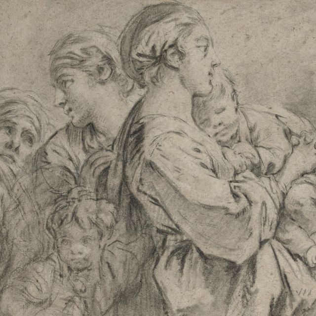 François Boucher — Сентябрьские цифры в мужском корпусе, не будь красавцем и не будь женщиной, важным сыном в бюстгальтерах