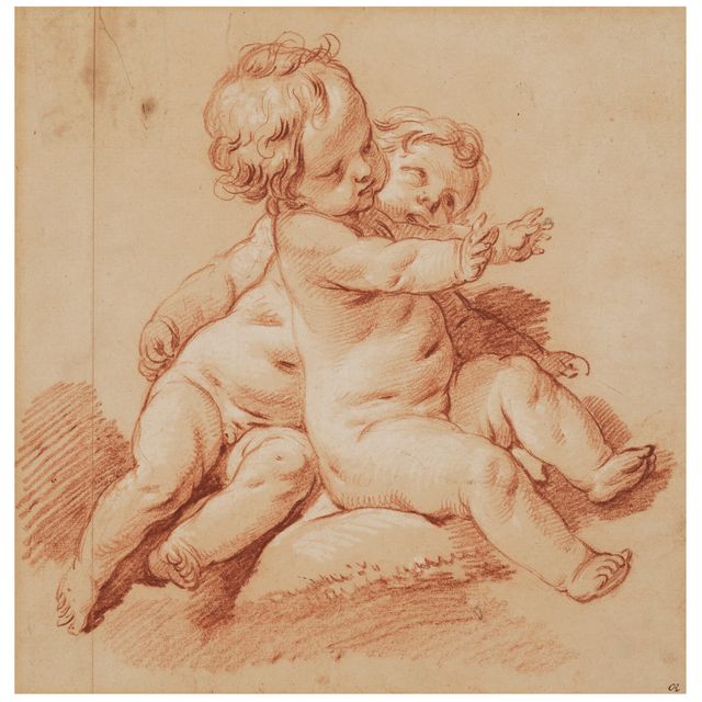 François Boucher — Этюд о двух путти, в котором описываются основные моменты авангарда
