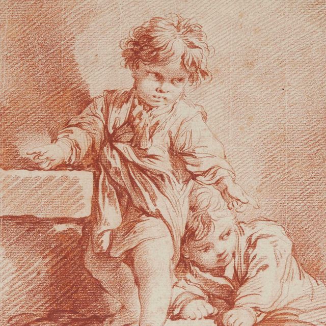 François Boucher — Двое молодых людей не общаются друг с другом
