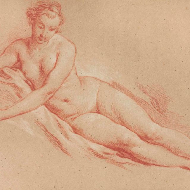 François Boucher — Обнаженная лежащая женщина