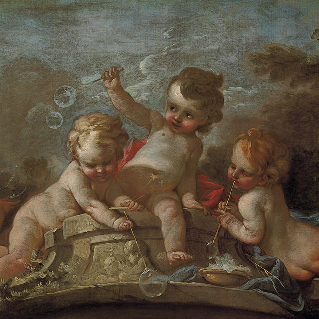 François Boucher — Путти пускает пузыри