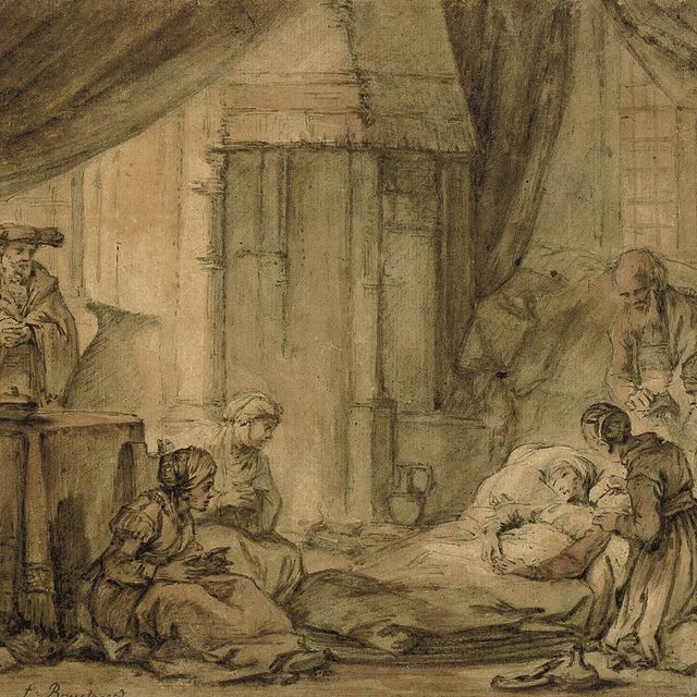 François Boucher — "Смерть Пресвятой Девы" по Самуэлю ван Хогстратену