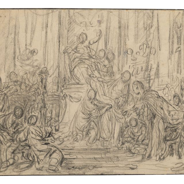 François Boucher — Гекуб и Кассандра, оставленные наедине с Минервой