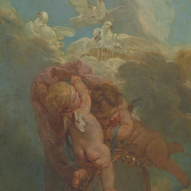 François Boucher — ПРОЕКТ ДЕКОРА ДЛЯ ПУТТИ И КОЛОМБ