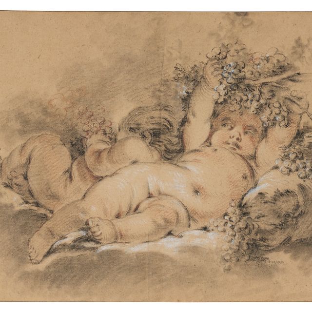 François Boucher — Два путти с виноградом