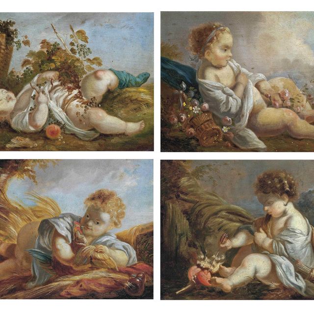 François Boucher — Четыре времени года: Весна, Лето, Осень, Зима