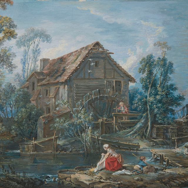 François Boucher — Мулен с лавандовой водой и в окружении моря