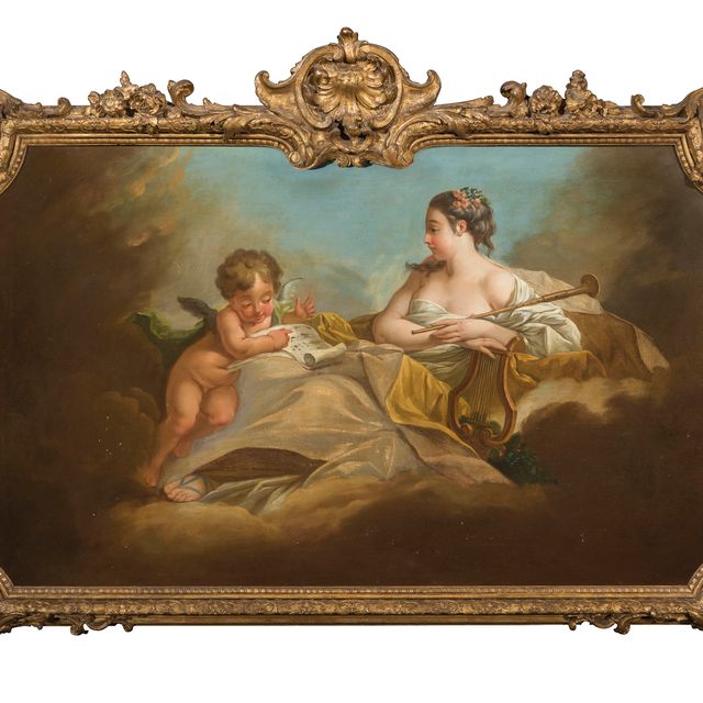 François Boucher — Эрато, муза любовной поэзии; Клио, муза истории и песни