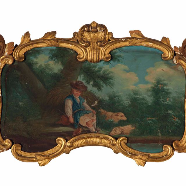 François Boucher — Мальчик Шепард, ловящий рыбу, и сопутствующая картина