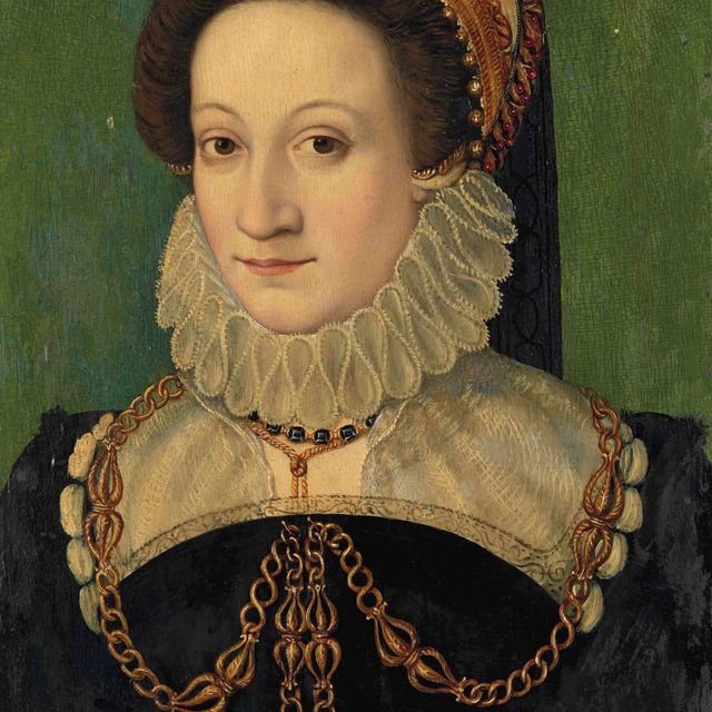 François Clouet — Портрет Екатерины Медичи (1519-1589), королева Франции