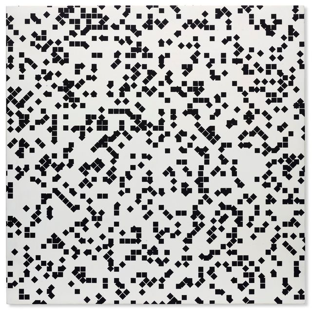 Francois Morellet — Состав: 20% карре, 2 слоя: 0°, 45°