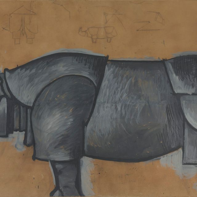 François-Xavier Lalanne — Подготовительный макет для "Носорога", 1965