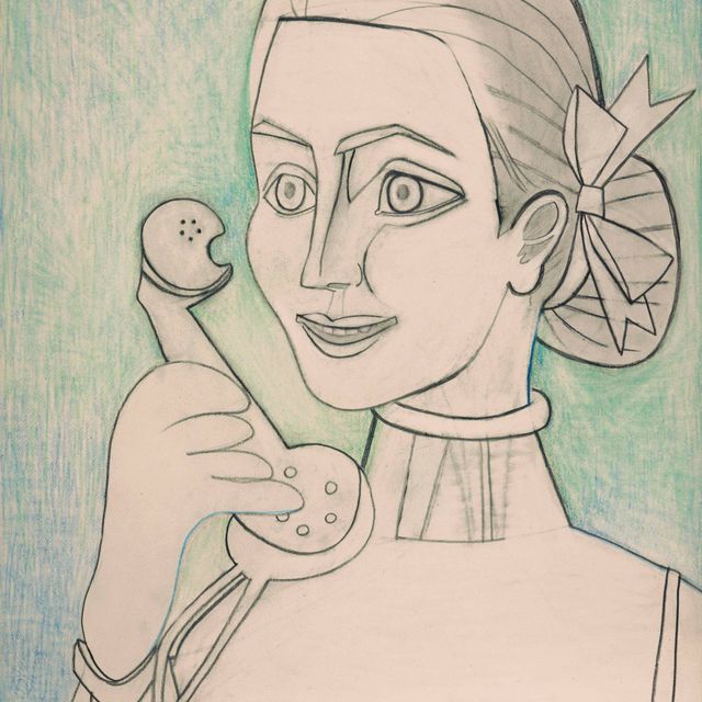 Francoise Gilot — Автопортрет по телефону