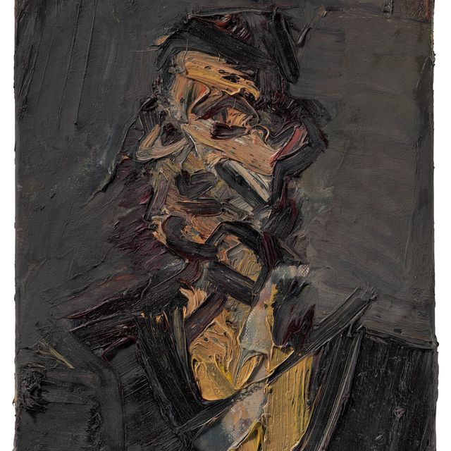 Frank Auerbach — Портрет Дебби Рэтклифф
