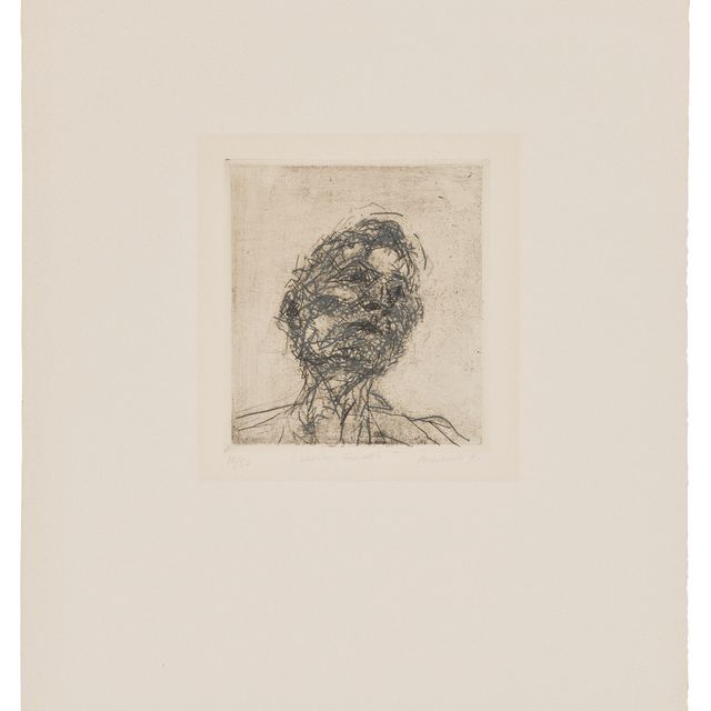 Frank Auerbach — Люциан Фрейд, автор: "Шесть гравюр с изображением голов".