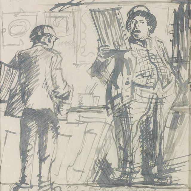 Frank Brangwyn — "Фрэнк Брэнгвин и торговец картинами"
