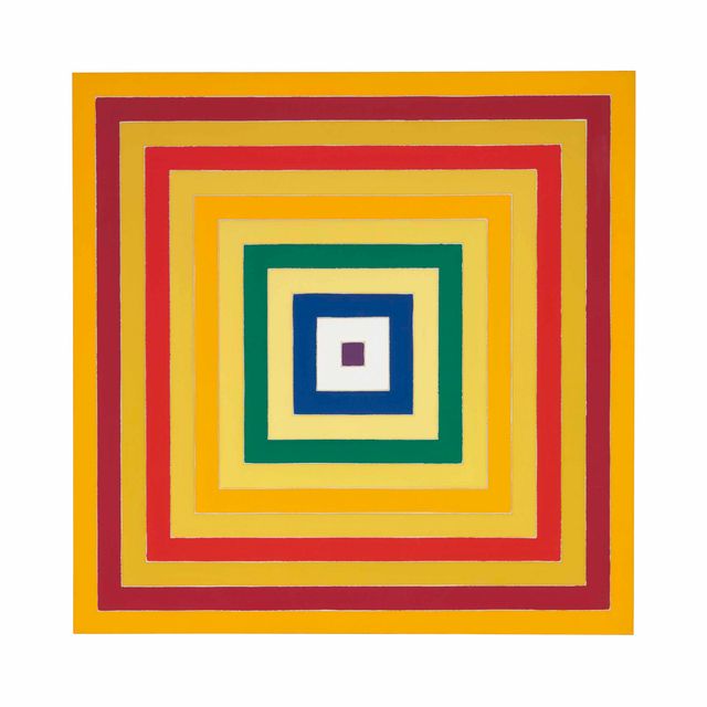 Frank Stella — Скремблирование: Нисходящие значения желтого цвета / Восходящий спектр