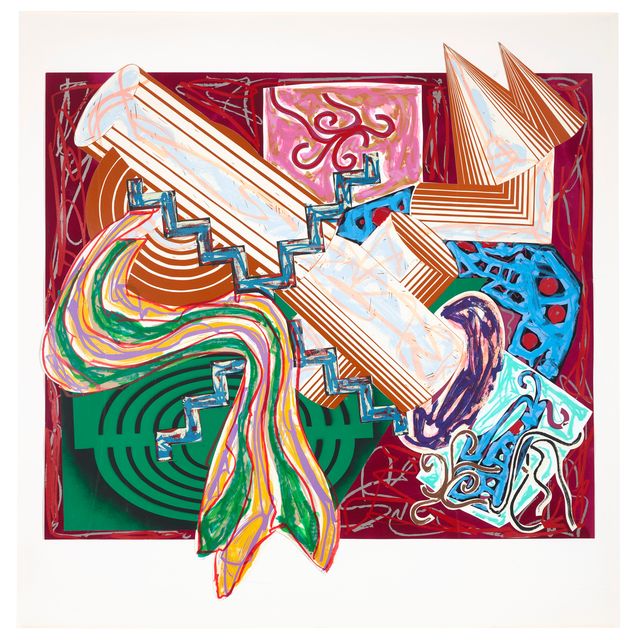 Frank Stella — Затем появилась палка и ударила собаку, как на иллюстрациях к фильму Эль Лисицкого "Гадя".