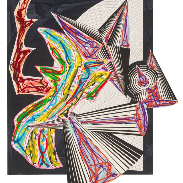 Frank Stella — Потом пришла Смерть и забрала Мясника, из: Иллюстраций к фильму Эль Лисицкого "Гадья".