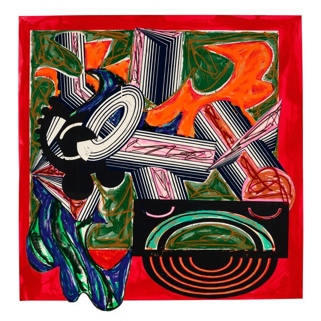 Frank Stella — Потом пришла собака и укусила Кошку, судя по иллюстрациям к фильму Эль Лисицкого "Гадя".