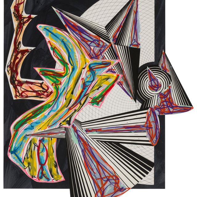 Frank Stella — Затем пришла Смерть и забрала мясника, фото 9 с иллюстраций к фильму Эль Лисицки "Гадья".
