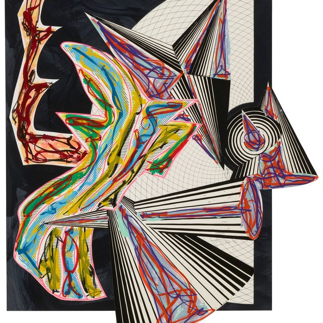 Frank Stella — Потом пришла Смерть и забрала Мясника с иллюстраций к фильму Эль Лисицкого "Гадья".