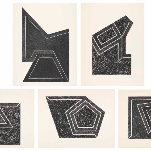 Frank Stella — Эксцентричные многоугольники: пять пластин