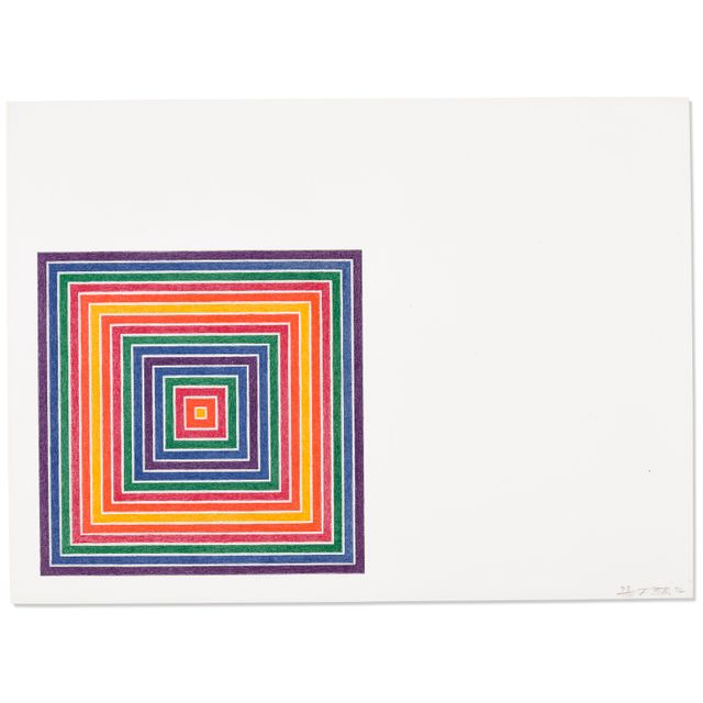 Frank Stella — Гондурасская лотерейная компания, из разноцветных квадратиков, которые я