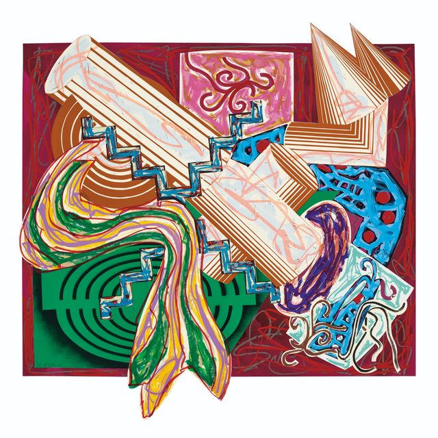 Frank Stella — Затем появилась палка и ударила собаку, как на иллюстрациях к фильму Эль Лисицкого "Гадя".