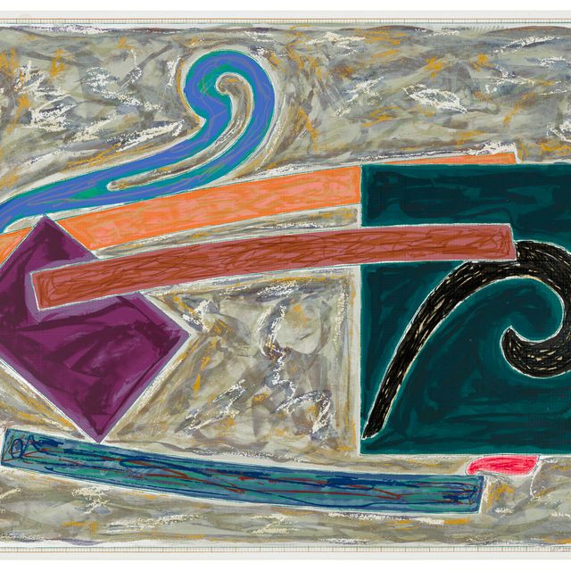 Frank Stella — Железная дорога "Недоступный остров" из серии "Экзотические птицы"
