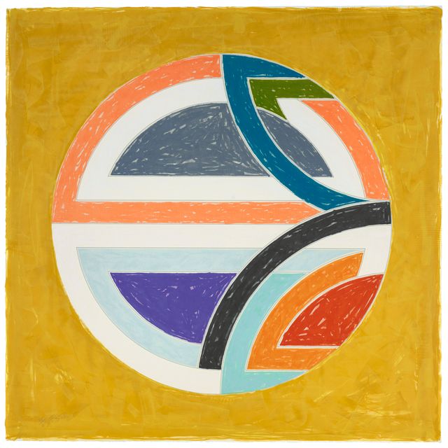 Frank Stella — Вариация Синджерли в квадрате с цветным грунтом Ia, из Вариаций Синджерли в квадрате с цветным грунтом
