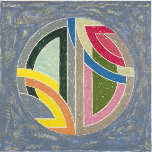 Frank Stella — Вариация Синджерли в квадрате с цветным грунтом IIa (A. 132)