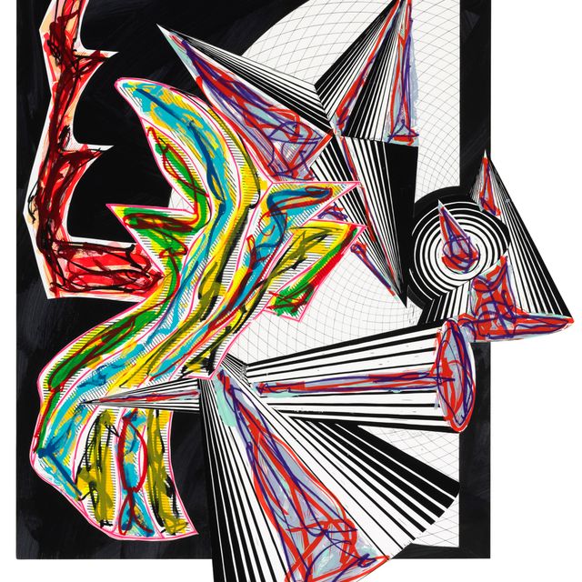 Frank Stella — Потом пришла Смерть и забрала Мясника с иллюстраций к фильму Эль Лисицкого "Гадья".