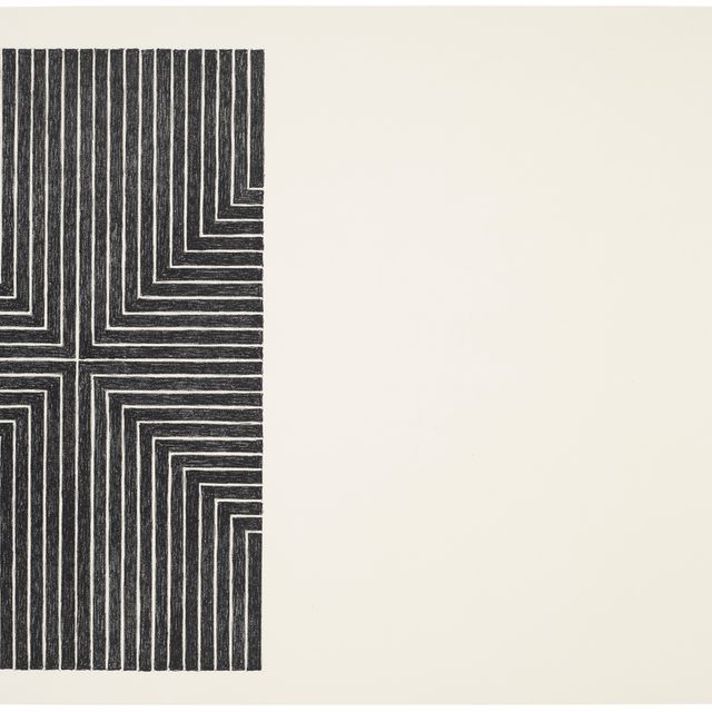 Frank Stella — "Да здравствует любовь!", из первой черной серии