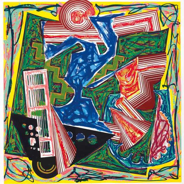Frank Stella — Затем пришла вода и погасила огонь, по иллюстрациям к книге Эль Лисицкого "Гадья".