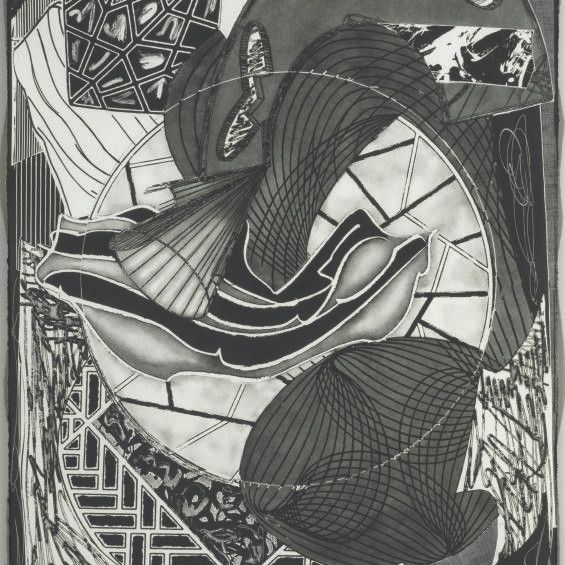 Frank Stella — Хижина, Ахав и Старбак, с гравюр Моби Дика