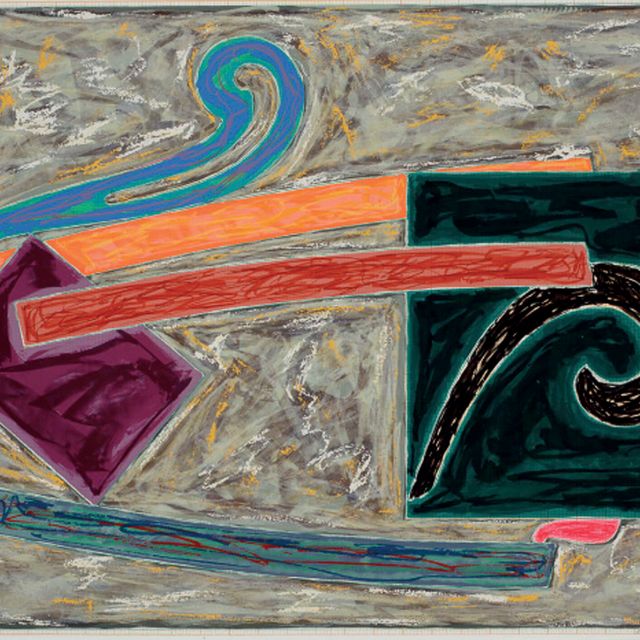 Frank Stella — Железная дорога "Недоступный остров" из серии "Экзотические птицы"