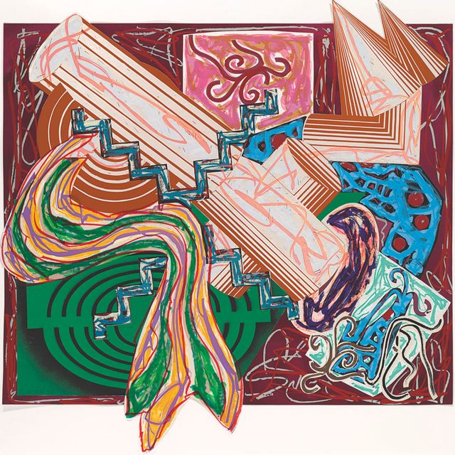 Frank Stella — Затем появилась палка и ударила собаку, как на иллюстрациях к фильму Эль Лисицкого "Гадя".