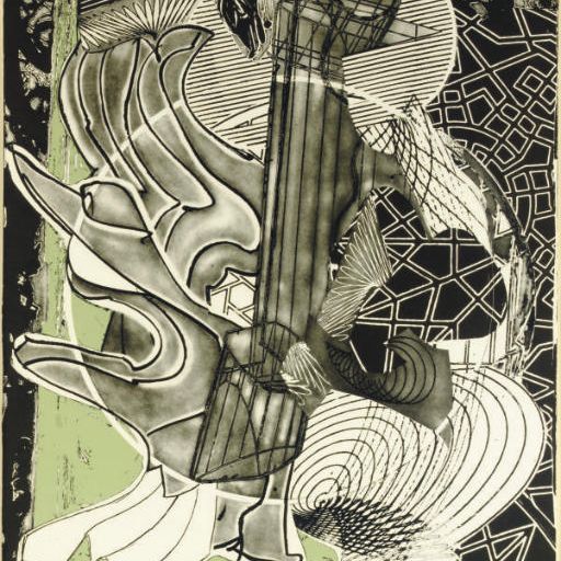 Frank Stella — Ископаемый кит с гравюр Моби Дика