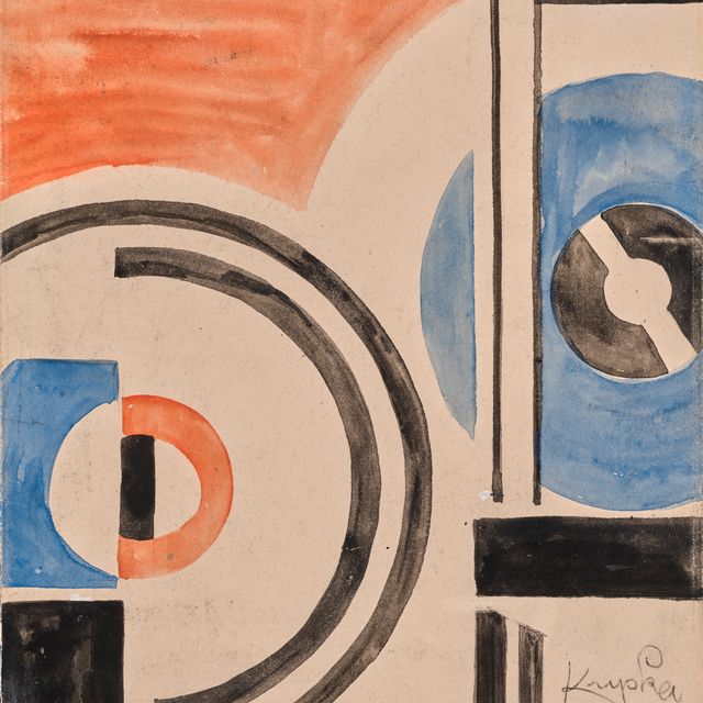 František Kupka — Этюд для "Циркуляров и прямолинейностей"