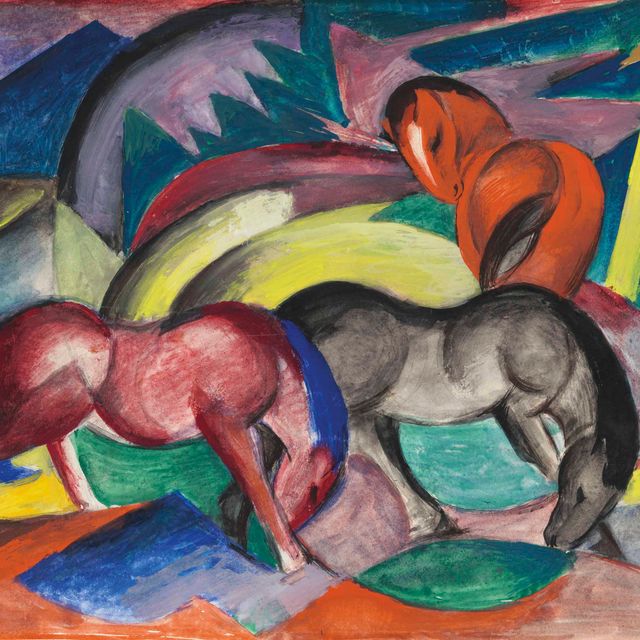 Franz Marc — Дрей Пферде