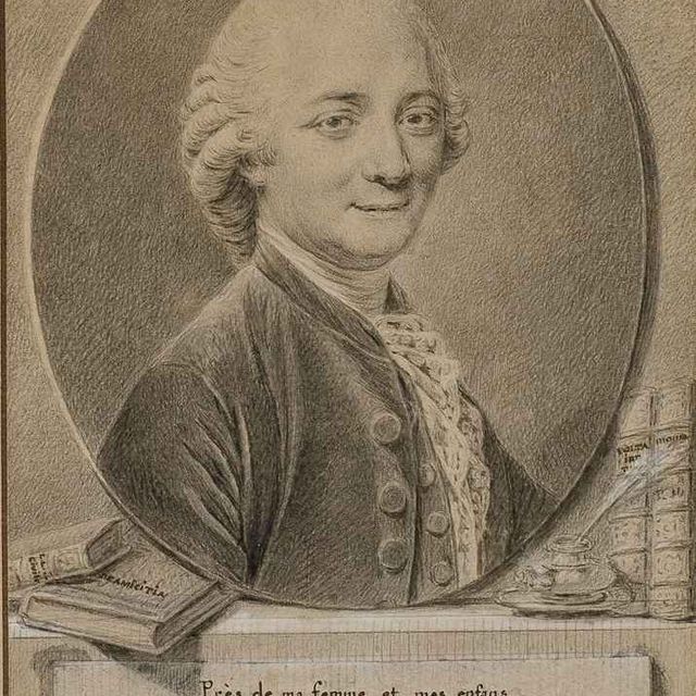 French School — Портрет человека в бюсте