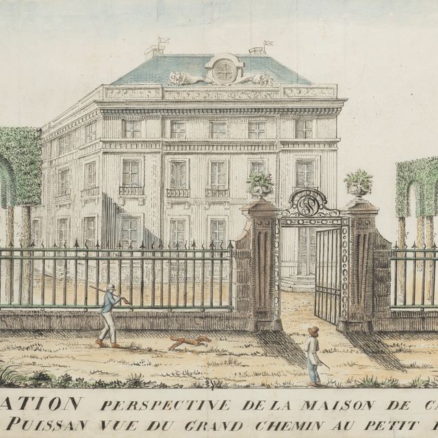 French School — Павильон с каминными решетками