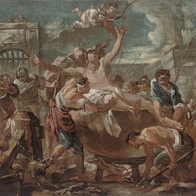 French School — Мученическая смерть святого Ансана