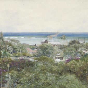 French School — Вид на Карибское море