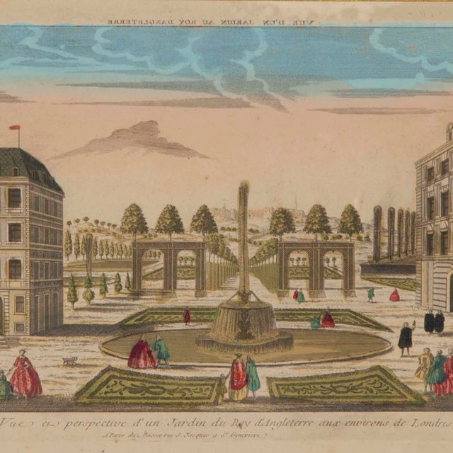 French School — [Пейзажи]: Четыре тарелки