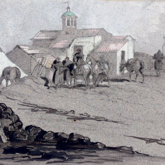 French School — Четыре сцены Крымской войны (одна иллюстрирована)